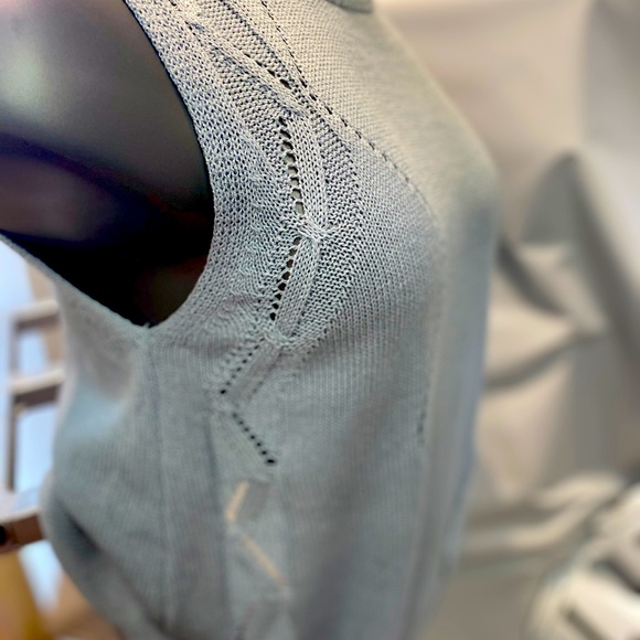 Soft Baby Blue Pastel Colour Knit Sweater - Picture 4 of 13